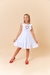 Coleção vem natal vestido Ananda branco