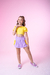 Coleção Glow Kids Saia cargo Lilas com amarelo na internet