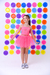 Conjunto folia rosa neon na internet