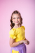 Coleção Glow Kids Saia cargo Lilas com amarelo - LOVE KIDS