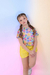 Conjunto Love Heart Amarelo