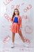 Conjunto bomber Style Laranja com azul - LOVE KIDS