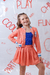 Conjunto bomber Style Laranja com azul na internet