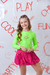 conjunto smille verde com rosa - loja online