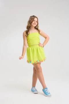 Conjunto brincar e brilhar verde
