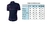 Camisa Manga Curta TH azul marinho detalhe linha branca - SJ Store