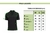 Polo Lct preto botão personalizado - SJ Store
