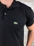 Polo Lct preto botão personalizado - comprar online