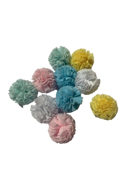 POMPOM MALHA 2.5 SORTIDAS CANDY—- 5 UNIDADES