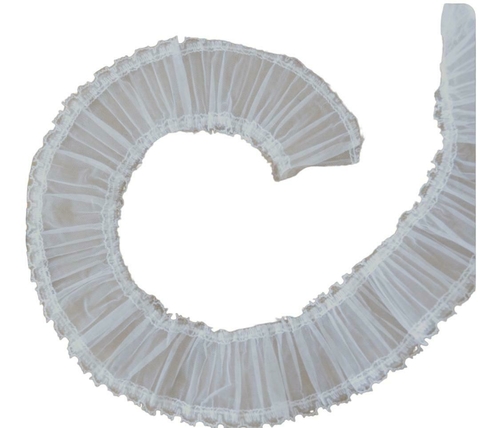 RENDA JABOT BRANCA C/3 MTS