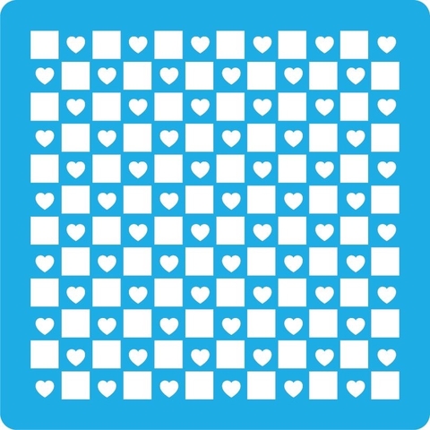 STENCIL QUADRADO/CORACÃO