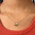 Colar Com Pingente Flor Pequena Com Miolo Pedra Banhado a Ouro 18K - KD Atitude | Joias, Semijoias e Acessórios