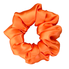 Scrunchie de cetim fino pequeno - simples sem laço - coloridos e estampados - lacinho de cabelo de tecido - JUZZY® Touca e scrunchie de cetim