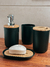 Set baño 4 piezas negro