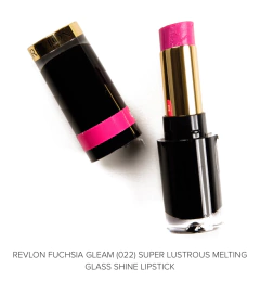Batom Super Lustrous Glass Shine com Ácido Hialurônico, 022 Fuchsia Gleam - Revlon