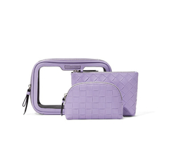 Necessaire Trio Beauty To Go Makeup Bag, Lilac Woven - Victoria's Secret - Starlight Importados