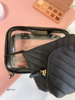 Necessaire Trio Beauty To Go Makeup Bag, Black Lily - Victoria's Secret - comprar online