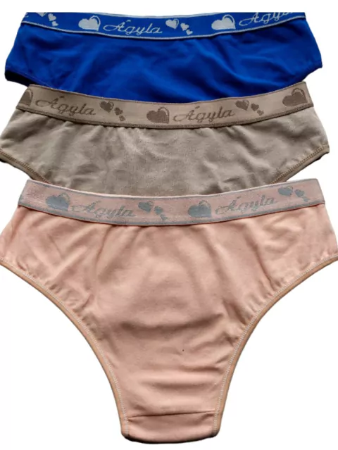 Kit 3 Calcinhas Fio Médio Com Cós De Elástico Exposto