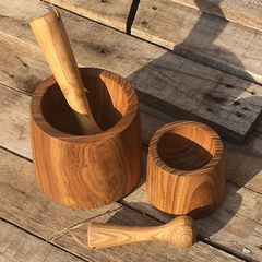 Mortero de madera - tienda online