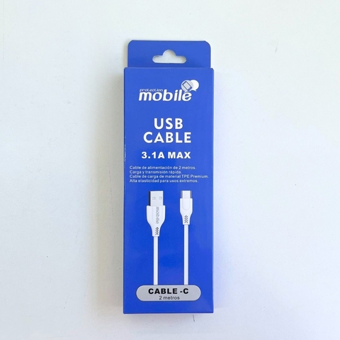 CABLE MOBILE TIPO C 3.1 CARGA RAPIDA 2M