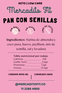 Pan keto rebanado en internet