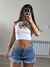 Short denim desflecado