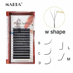 Cílios 3D - W Maria Lashes / Sasha - Curvatura L - Efeito Fox