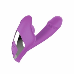 Imagem do VIBRADOR DE PONTO G E SUGADOR DE CLITÓRIS RECARREGÁVEL HEART OF OCEAN S-hande