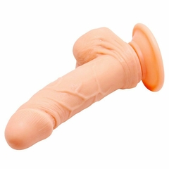 PROTESE REALISTICA COM VENTOSA, VIBRADOR E ROTAÇÃO - comprar online