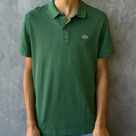 POLO LACOSTE SLIM PIQUET - VERDE