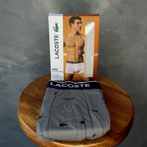 CUECA LACOSTE JERSEI ESTAMPA MINICROCODILO