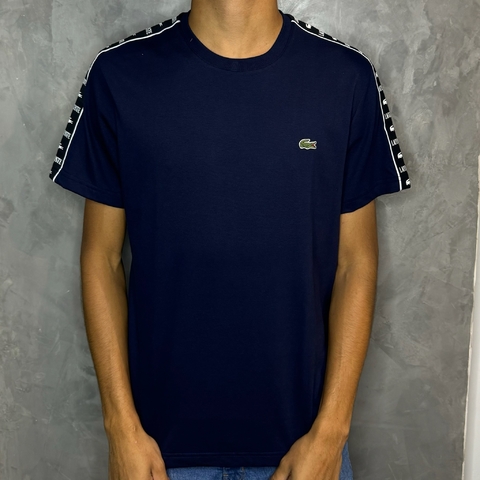 CAMISETA LACOSTE LOGOTIPO JERSEY - AZUL MARINHO