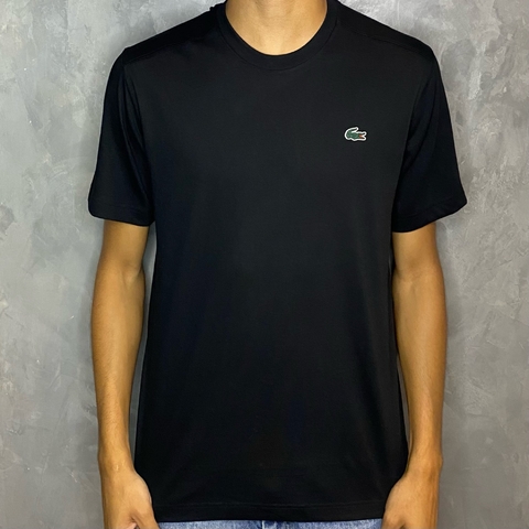 CAMISETA LACOSTE BASICA CLASSICA REGULAR - PRETO