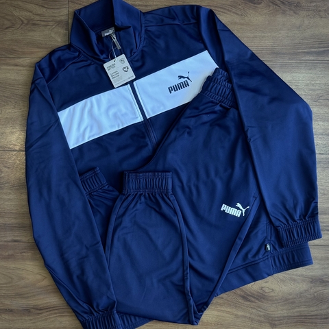CONJUNTO PUMA POLY MASCULINO - AZUL MARINHO