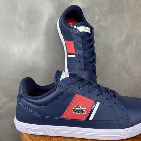 SAPATÊNIS LACOSTE EUROPA 319 1 BRZ SMA - AZUL MARINHO