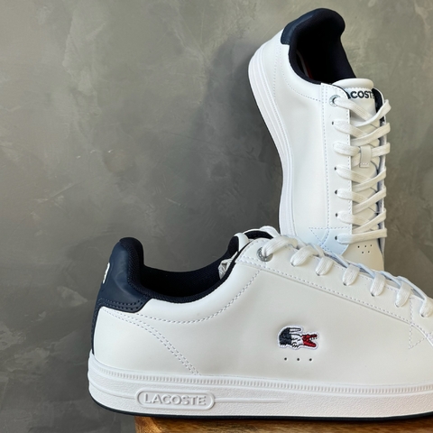 SAPATÊNIS LACOSTE GRADUATE PRO - BRANCO/AZUL