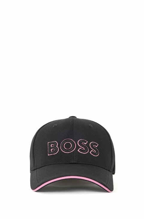 BONÉ BOSS CAP EM MISTURA DE POLIÉSTER - PRETO - U