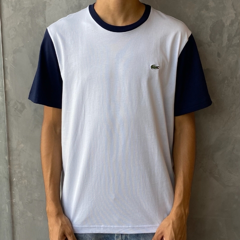 CAMISETA LACOSTE JERSEI COLORBLOCK - AZUL CLARO