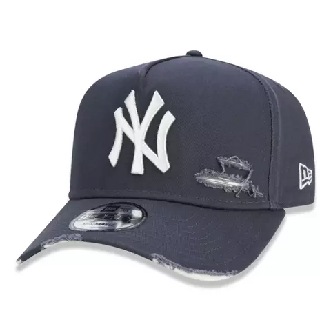 BONÉ NEW ERA DESTROYED 9FORTY A-FRAME MLB NEW YORK YANKEES - CINZA