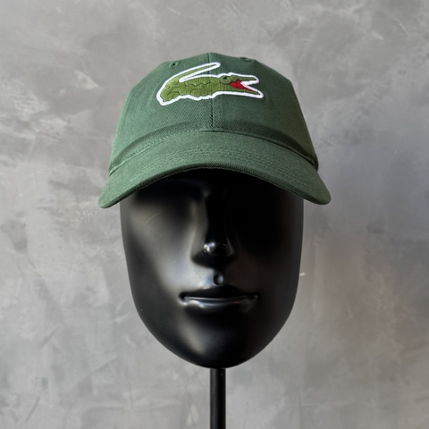 BONÉ LACOSTE BIG CROC SARJA - VERDE ESCURO