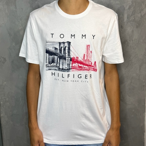 CAMISETA TOMMY HILFIGER AMERICANO NYC - BRANCO