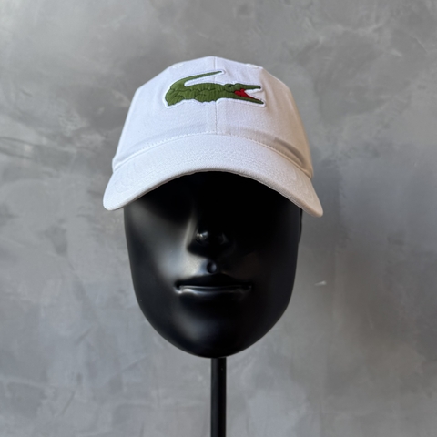 BONÉ LACOSTE BIG CROC SARJA - BRANCO