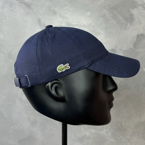 BONE LACOSTE GABARDINE SARJA - AZUL MARINHO