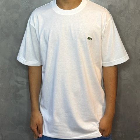 CAMISETA LACOSTE BASICA CLASSICA REGULAR - BRANCO