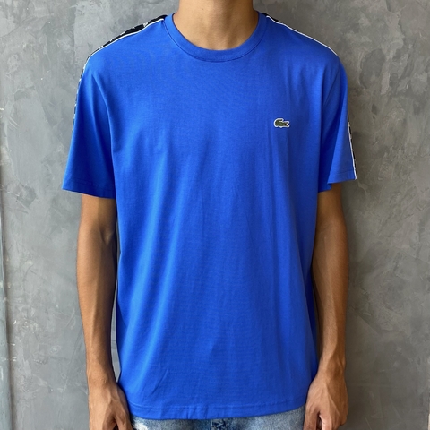 CAMISETA LACOSTE LOGOTIPO JERSEY - AZUL CLARO