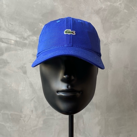 BONÉ LACOSTE MINI CROCO FITA DE COURO - AZUL ROYAL