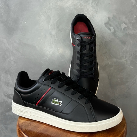 SAPATÊNIS LACOSTE EUROPA PRO - PRETO