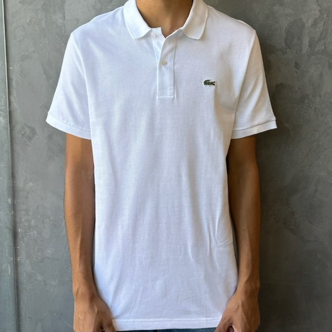 POLO LACOSTE SLIM PIQUET - BRANCO