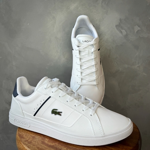 SAPATÊNIS LACOSTE EUROPA PRO - BRANCO/AZUL