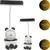 Luminária de LED Infantil com Haste flexível Carregamento via USB Ideal Para Quartos e Mesas de Estudos (Branco) - comprar online